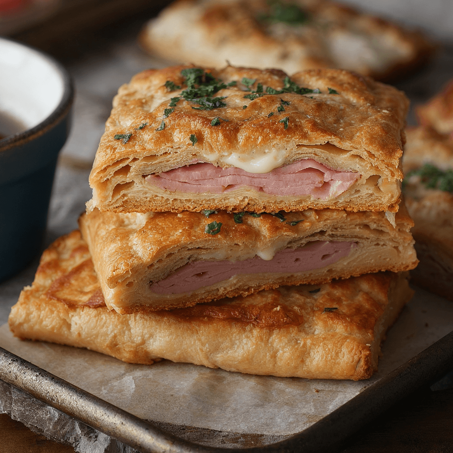 С ветчиной и сыром